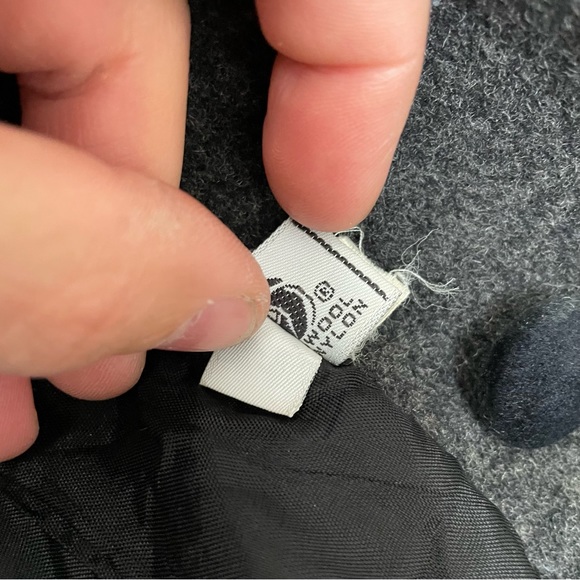 Girls Rothschild DRESS COAT MUFF Size 5 gray black Trim Lined - Picture 3 of 7